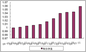 中信理財之穩健配置投資計劃0801號（理財編號：P08140101）2009年3月投資公告
