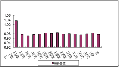 中信理財之基金計劃8號（理財編碼：P07C30101）2009年2月投資公告