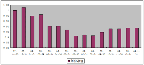 中信理財之雙盈計劃7號（理財編碼：P07B90101）2009年1月投資公告